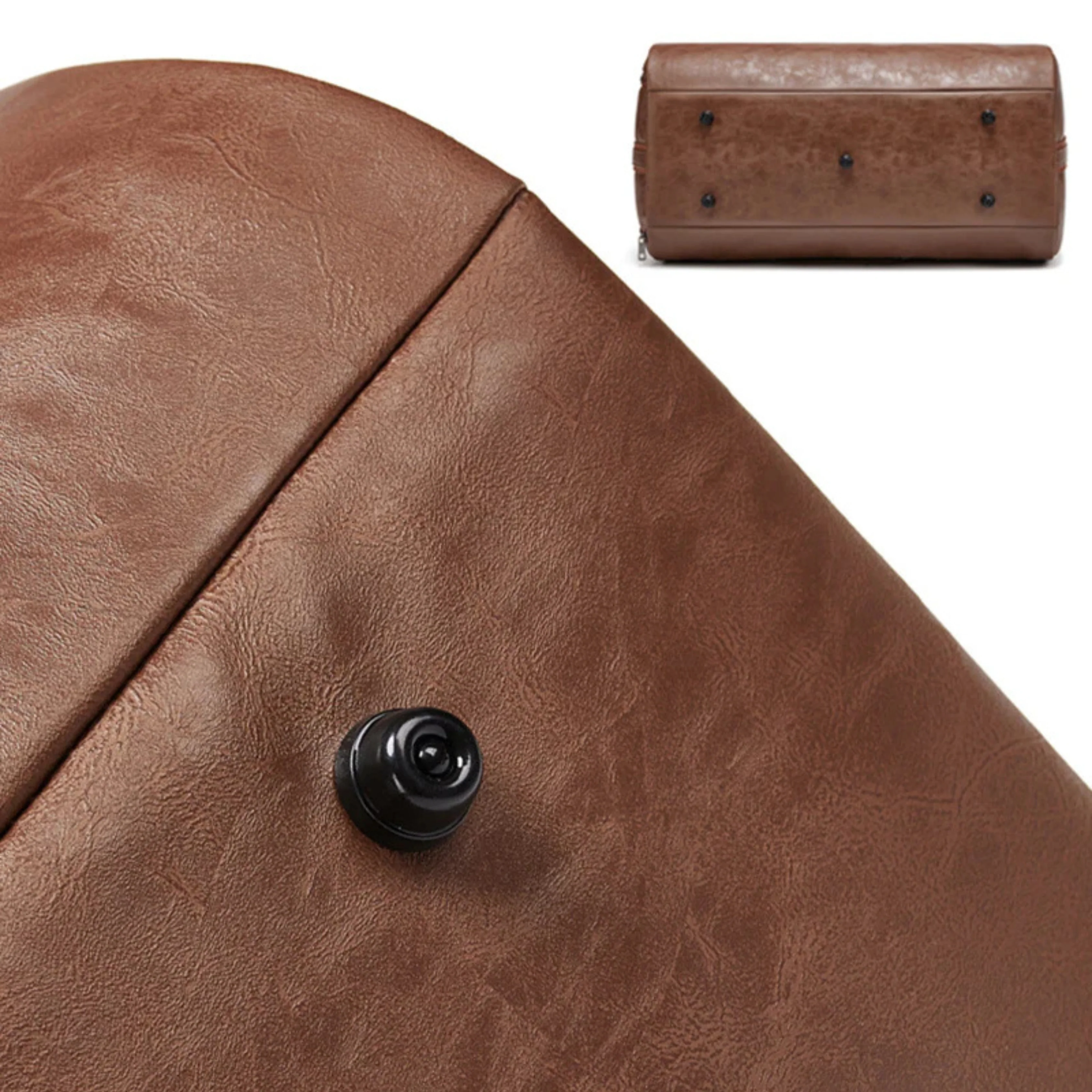 Leather Duffel Bag - Image 13