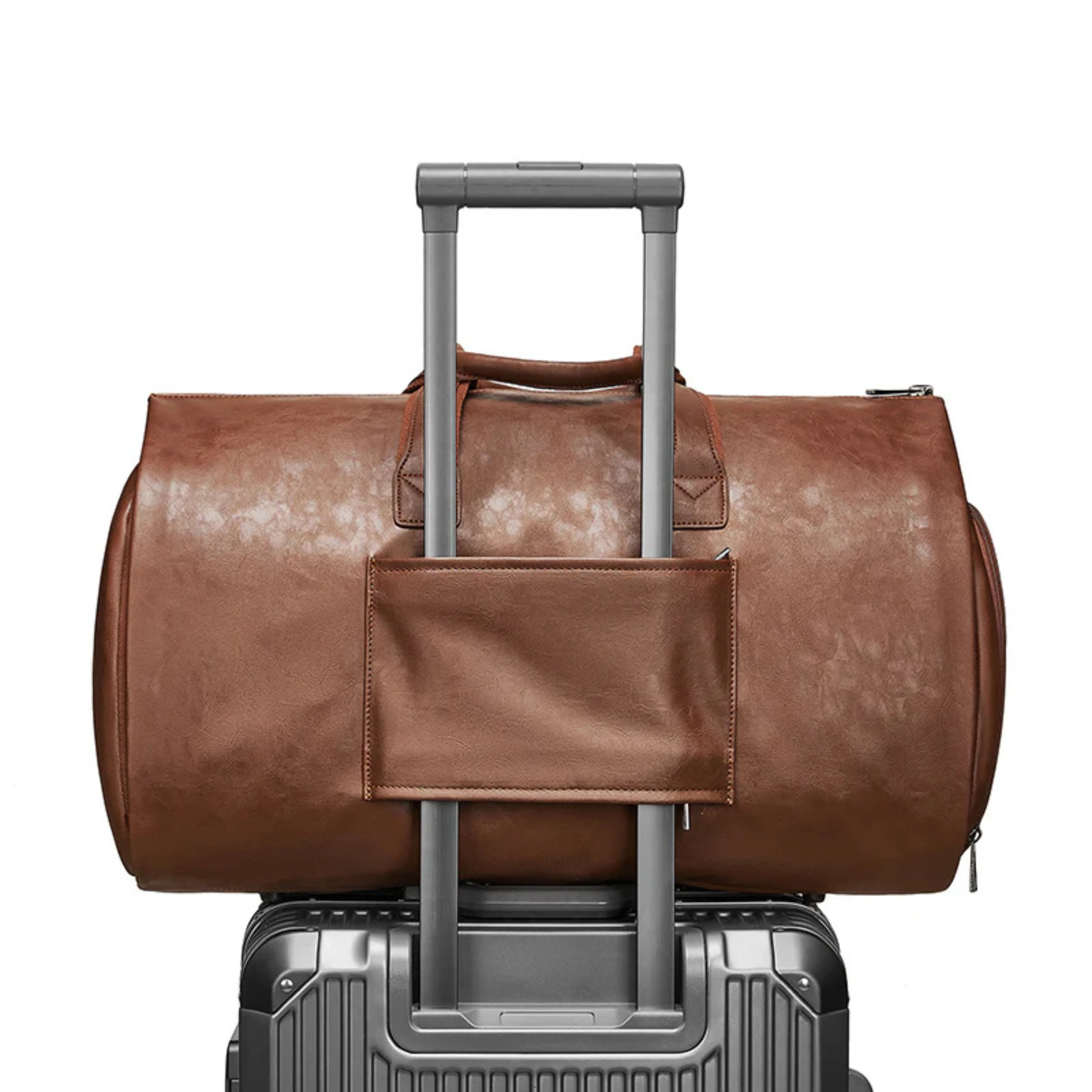 Leather Duffel Bag - Image 16